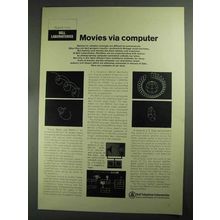 1968 Bell Telephone Ad - Movies Via Computer