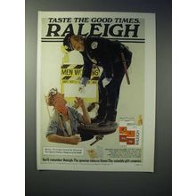 1977 Raleigh Cigarette Ad - Taste the Good Times
