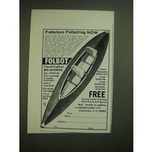 1981 Folbot Boat Ad - Fabulous Folboting Now