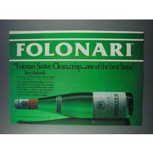 1981 Folonari Soave Wine Ad - Clean, Crisp
