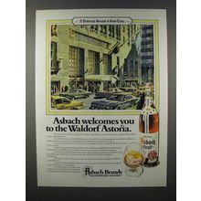 1980 Asbach Brandy Ad - The Waldorf Astoria
