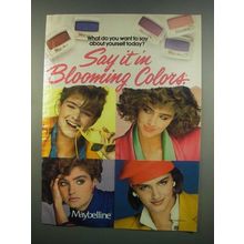 1984 Maybelline Blooming Colors Makeup Ad