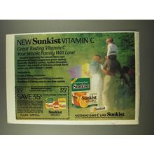 1986 Sunkist Vitamin C Ad - Your Whole Family Will Love