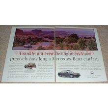 1989 Mercedes Benz 2-page Ad, Not Even Engineers Know!
