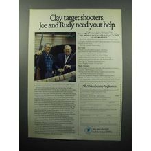 1989 NRA National Rifle Association Ad - Clay Target