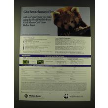 1989 Mellon Bank World Wildlife Fund VISA/MasterCard Ad - Give her a chance