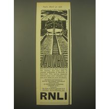 1966 RNLI Royal National Life-Boat Institution Ad - Launch!