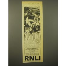 1966 RNLI Royal National Life-Boat Institution Ad - Action!