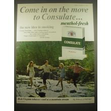 1966 Consulate Cigarettes Ad - Come in on the move