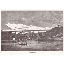 Gustave Eiffel Tower Old French Railway Engineer Ponte Maria Pia Bridge Postcard