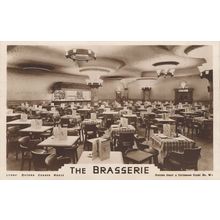 The Brasserie Lyons Oxford Street London Restaurant Rare Old Postcard