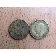 GB 1939 George VI Brass Threepence 3d Coin