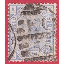 GB QV 1881 2.5d BLUE PLATE 22 KA SG157 GU
