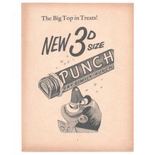 FRY'S MILK PUNCH chocolate bar :- Original Vintage 1956 Advert <> UK-POST FREE