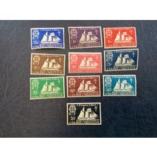 ICOLLECTZONE St Pierre and Miquelon 300-309 VF hinged bright color