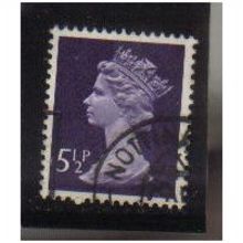1975 GB 5 1/2P VIOLET F/U SG X869
