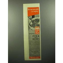 1946 Van Camp's Pork and Beans Ad - Pass Up Your Plate