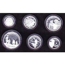 2005 Australia Fine Silver Proof Coin Set End of WWII 60th Anniversary