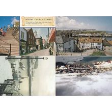 Whitby Church Steps at Christmas Snow History 4x Postcard s