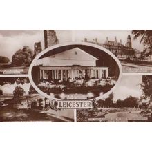 Leicester De Montford Hall Lady Jane Grey Ruins Real Photo Postcard