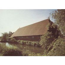 Medieval Farming 14th Century Farm Barn & Lake At Widdington Essex Postcard