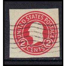 Used U429 2c George Washington Fine Cut Square Z2842