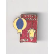 Butlins Pin Badge Butlins - Bognor 1964 - Gaunt Back Stamp - Free Postage