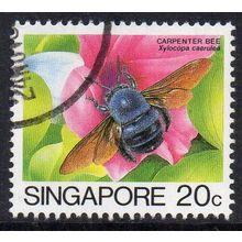 Singapore 1985 Insects - Carpenter Bee 20c Used