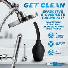 Clean Stream Complete Cleansing System Kit Enema Steel Hose Cleanstream Anal Ass