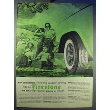 1956 Firestone Tires Ad - Completely Worry-Free