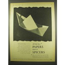 1956 Spicers Limited Paper Ad - All The Best