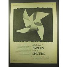 1956 Spicers Limited Paper Ad - All The Best Papers