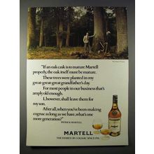1977 Martell Cognac Ad - Oak Cask is To Mature Properly
