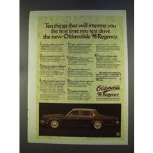 1977 Oldsmobile 98 Regency Ad - Will Impress You