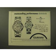 1982 Torneau Baume & Mercier Riviera Watch Ad