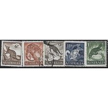 1959/1964 5 different values - fine used - ANIMAL