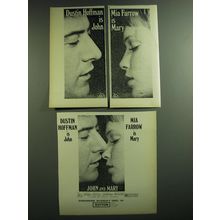 1969 John and Mary Movie Advertisement - Dustin Hoffman and Mia Farrow