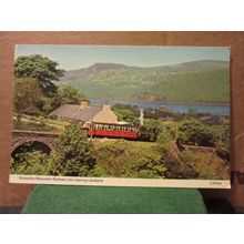 SNOWDON MOUNTAIN RAILWAY, LLANBERIS, NORTH WALES used postcard by E T W Dennis =