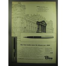 1949 Biro Pen Ad - Whitehall Political and military heart of London