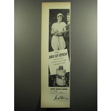 1952 Lentheric After Shave Lotion Ad - For Men of Action
