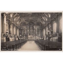 Burgersaal Munchen Kirche Inneres Real Photo Postcard