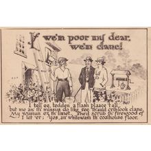 Window Cleaner Very Strong Manchester Lancashire Accent Antique Postcard