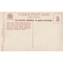 National Queen Victoria Memorial Old Fundraising Advertising Postcard