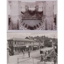 Indian Jeweller Persian House Antique 2x Real Photo Postcard