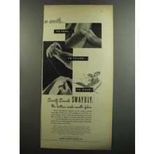 1953 Society Brand Swaydly Ad - So smooth.. to feel.. to tailor.. to wear!