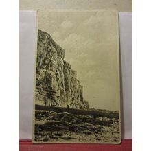 THE CLIFFS AND BEACH, PEACEHAVEN, SUSSEX unused vintage postcard =