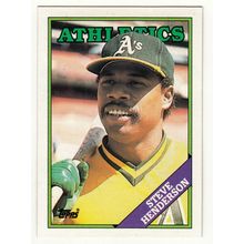 1988 Topps baseball card 527 Steve Henderson