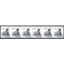 1897Ac, Mint NH 2¢ - PL# 4 Coil Line Strip of Six Error - Stuart Katz