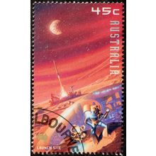 Australia 2000 Space 45c Used ss Stamp Launch Site