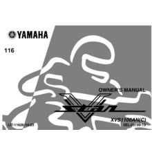 YAMAHA XVS1100AN(C) V STAR OWNERS MANUAL MOTORCYCLE 108 PAGES ENGISH